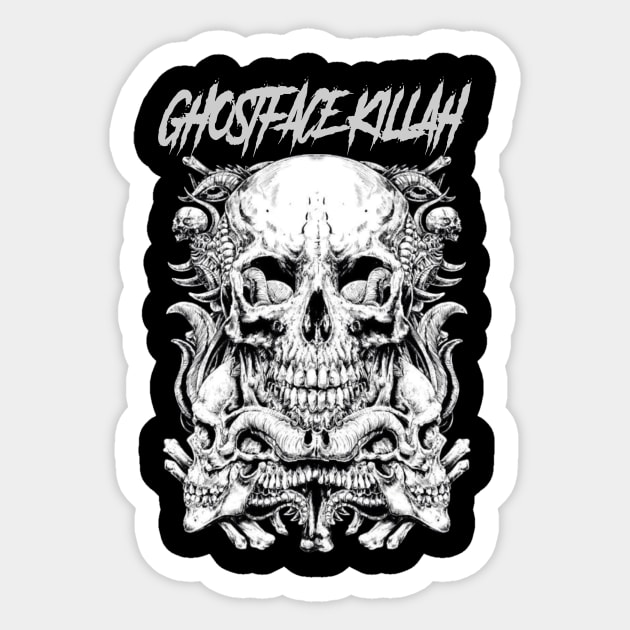 GHOSTFACE KILLAH RAPPER MUSIC Sticker by jn.anime